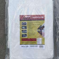 New 14x20 White Heavy Duty Tarp