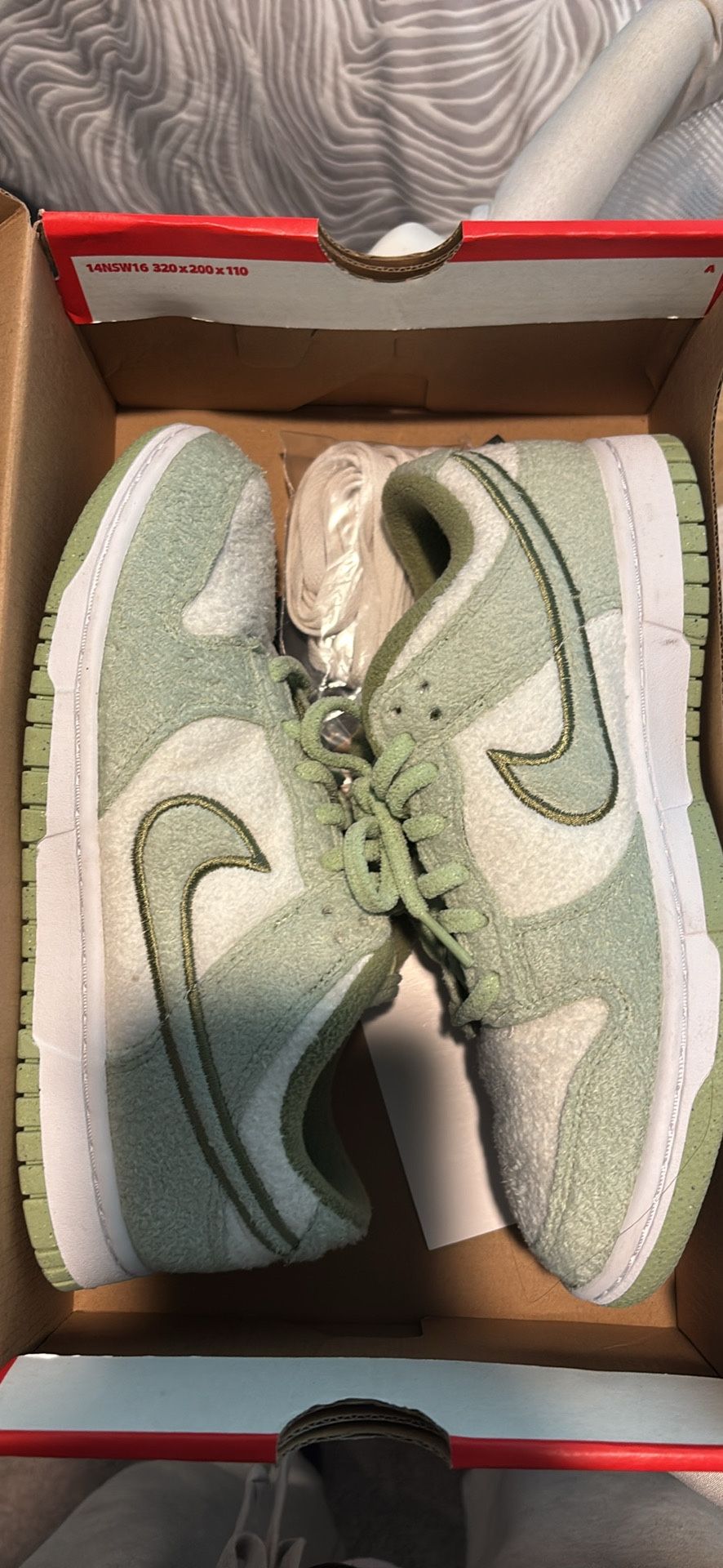 Women Dunk Low Fleece Honeydew