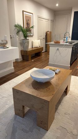 Coffee table + bench