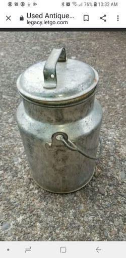 Antique Metal Milk Can