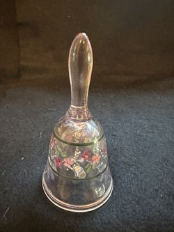 Fenton Pink Bell With Pink Flowers