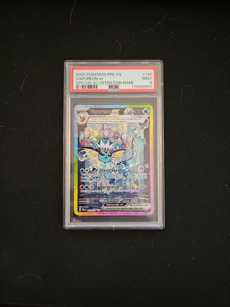 Vaporeon EX SIR 149/131 PSA 9 Prismatic Evolutions