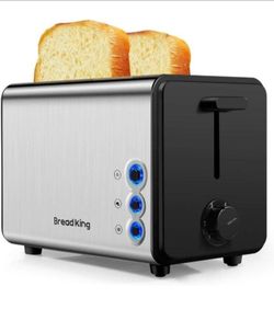 Brandnew Toaster 2 Slice, Best Rated Prime Stainless Steel Toaster with 2 Extra-Wide Slots, 6 Adjustable Toast Settings and Removable Crumb Tray BRAND