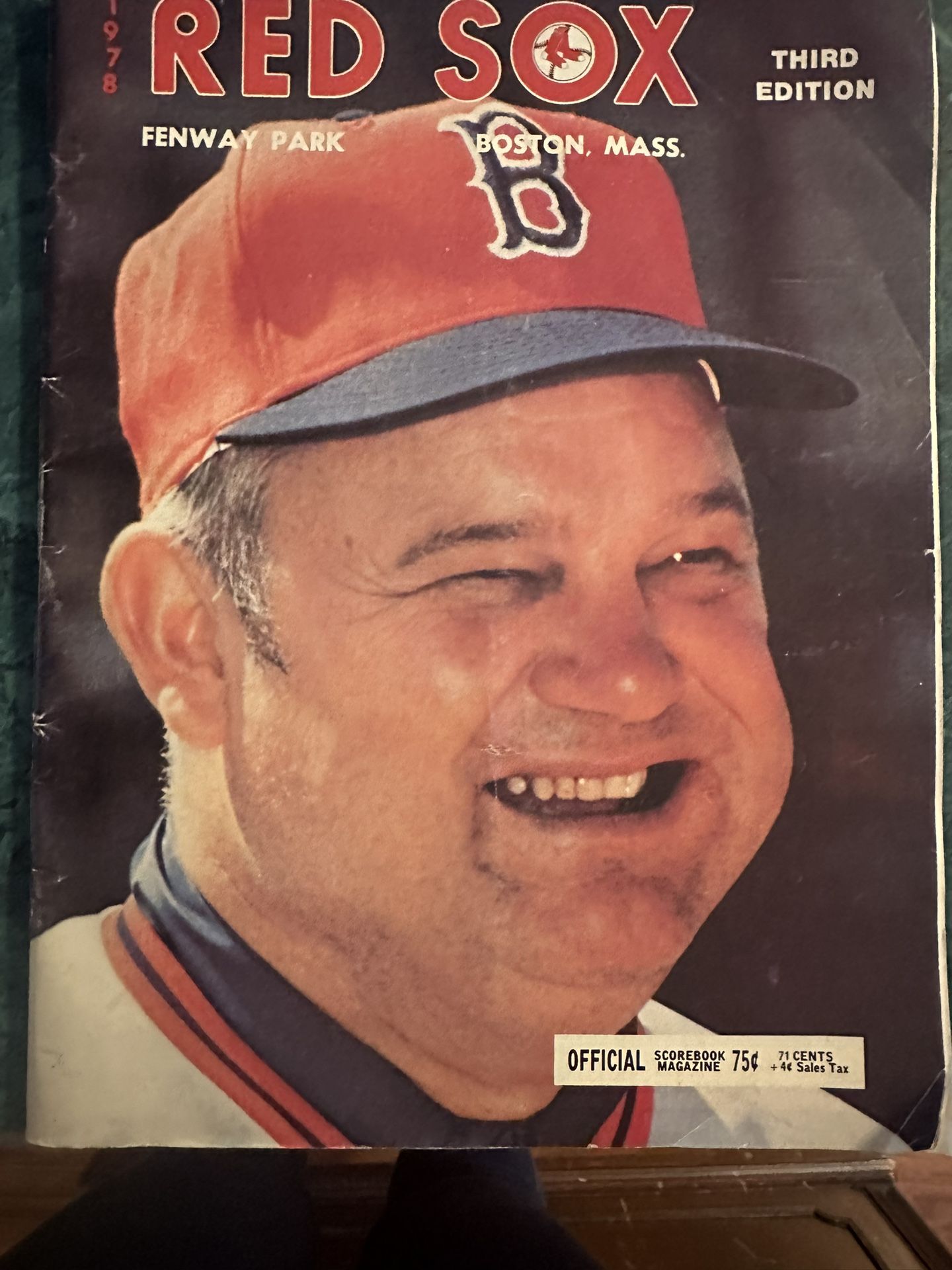Vintage 1978 Red Sox Official Scorebook Magazine
