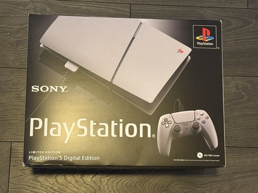 Sony PlayStation 5 Slim Console Digital Edition – 30th Anniversary Limited Edition Bundle Gray NEW