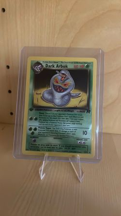 First Edition Dark Arbok - Team Rocket Pokemon Card.