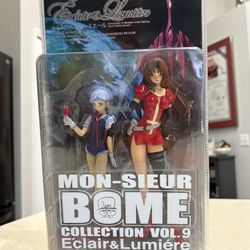 Kaiyodo Mon-Sieur BOME Vol 9 Eclair & Lumiére 2 Figure Set (Kiddy Grade Anime)
