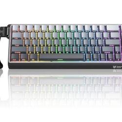 Mechanical Gaming Keyboard 60%,Magnetic Switch Hot Swappable, Rapid Trigger, Adjustable Actuation, 8000Hz Polling Rate, RGB Backlit, Compact 68 Keys f