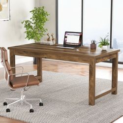 63" Executive Desk, Sturdy Home Office Computer Desk Writing Table | Tribesigns