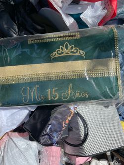 Quince money holder new emerald green and gold