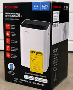 Toshiba 8,000 BTU Smart Portable Air Conditioner  BRAND NEW