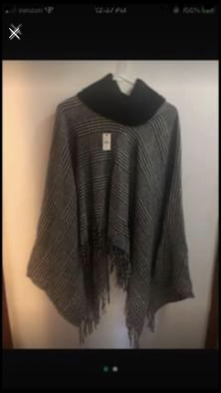 Talbot’s New With Tags Poncho & Handbags