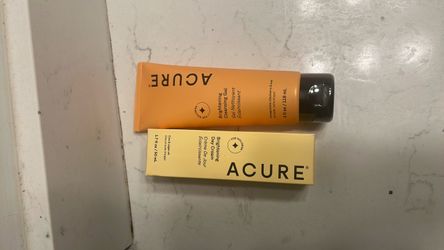 Acure Brightening Cleansing Gel & Day Cream Set