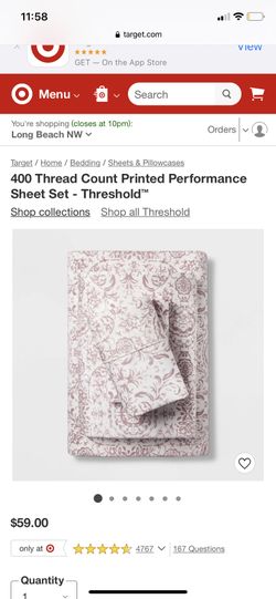 NEW- Threshold Cal King Sheets 