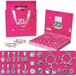 DIYJOJO Metal Bead Holiday Calendar Bracelet Making Kit for Girls 6-12