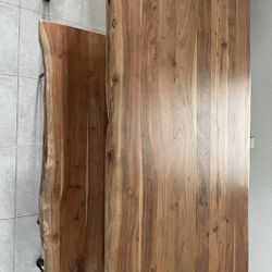Wood Dining Table W/Bench