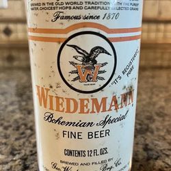 Wiedemann Bohemian Special Crimped Steel Empty Beer Can