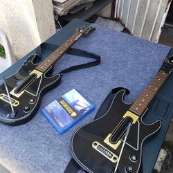It Can Be Play. In PS5 / Playstation 4 , 2 New guitars With USB They Bluetooth guitar hero with The Game... $180! Lowest all work 100%