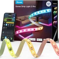 Govee RGBWWIC LED Strip Light 2 Pro 32.8ft, Smart Control, APP, WiFi
Work with Alexa, Google Assistant, Matter and Smarthings, DIY Color Changing, LED