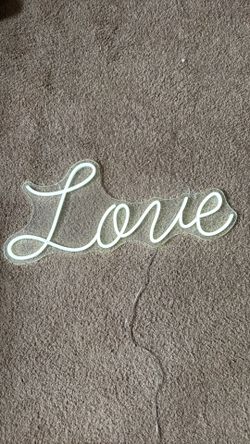 Large LED Love sign - great for weddings or parties!