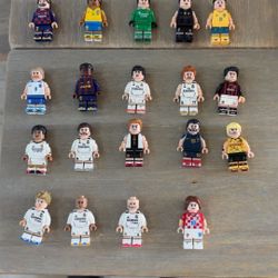 Soccer Player Lego mini figure lot of 19