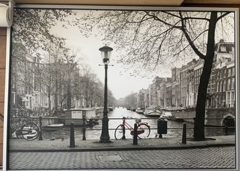 Huge Red Bike In Black N White Paris From IKEA