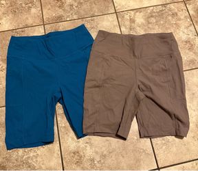 Women’s medium biker shorts (pockets) $10 for both