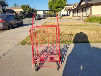 Used Great Condition Likes Portable Basket Cart Red