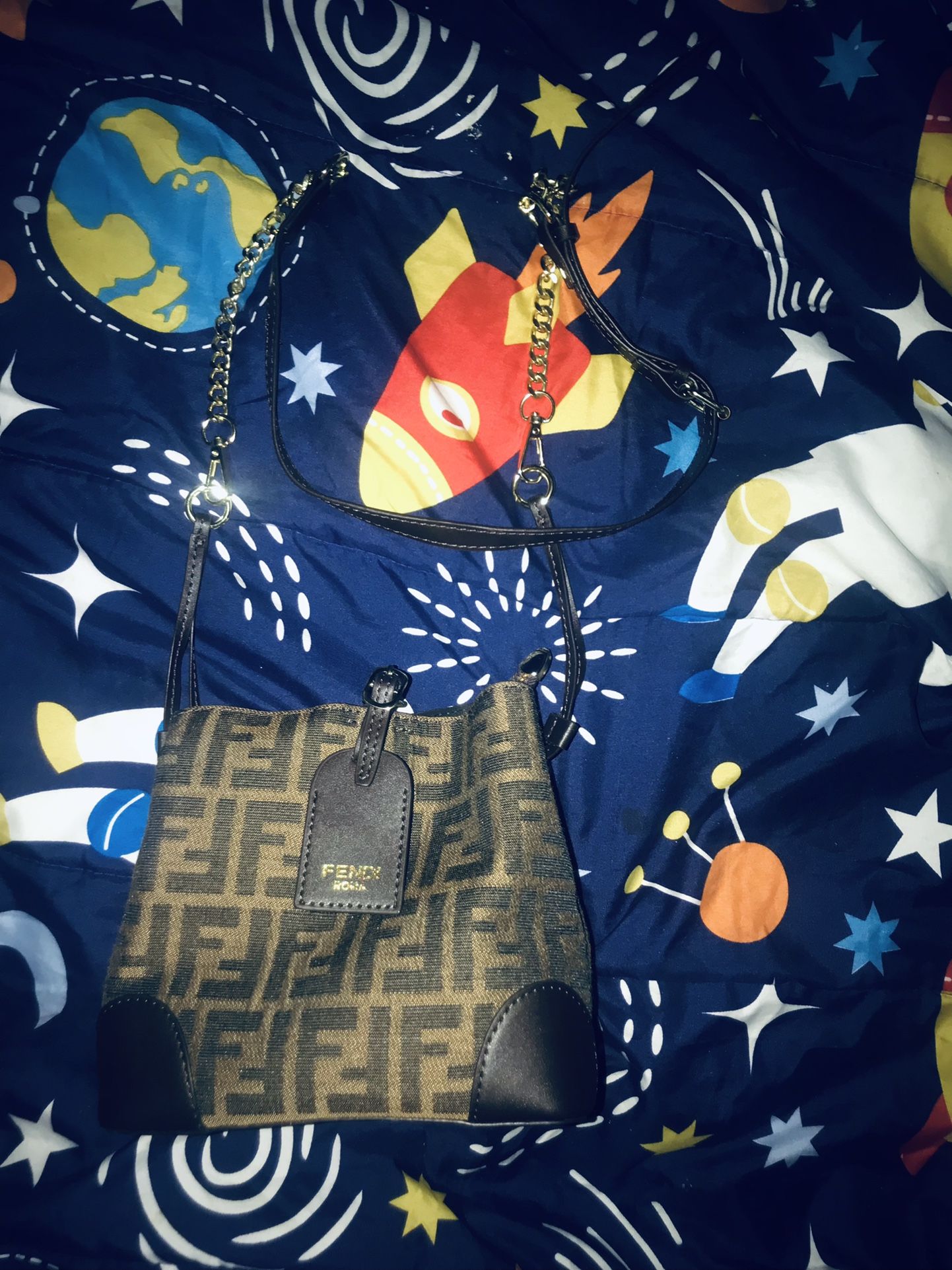 Fendi Black Canvas and Leather Crescent Bag for Sale in Jamaica, NY -  OfferUp