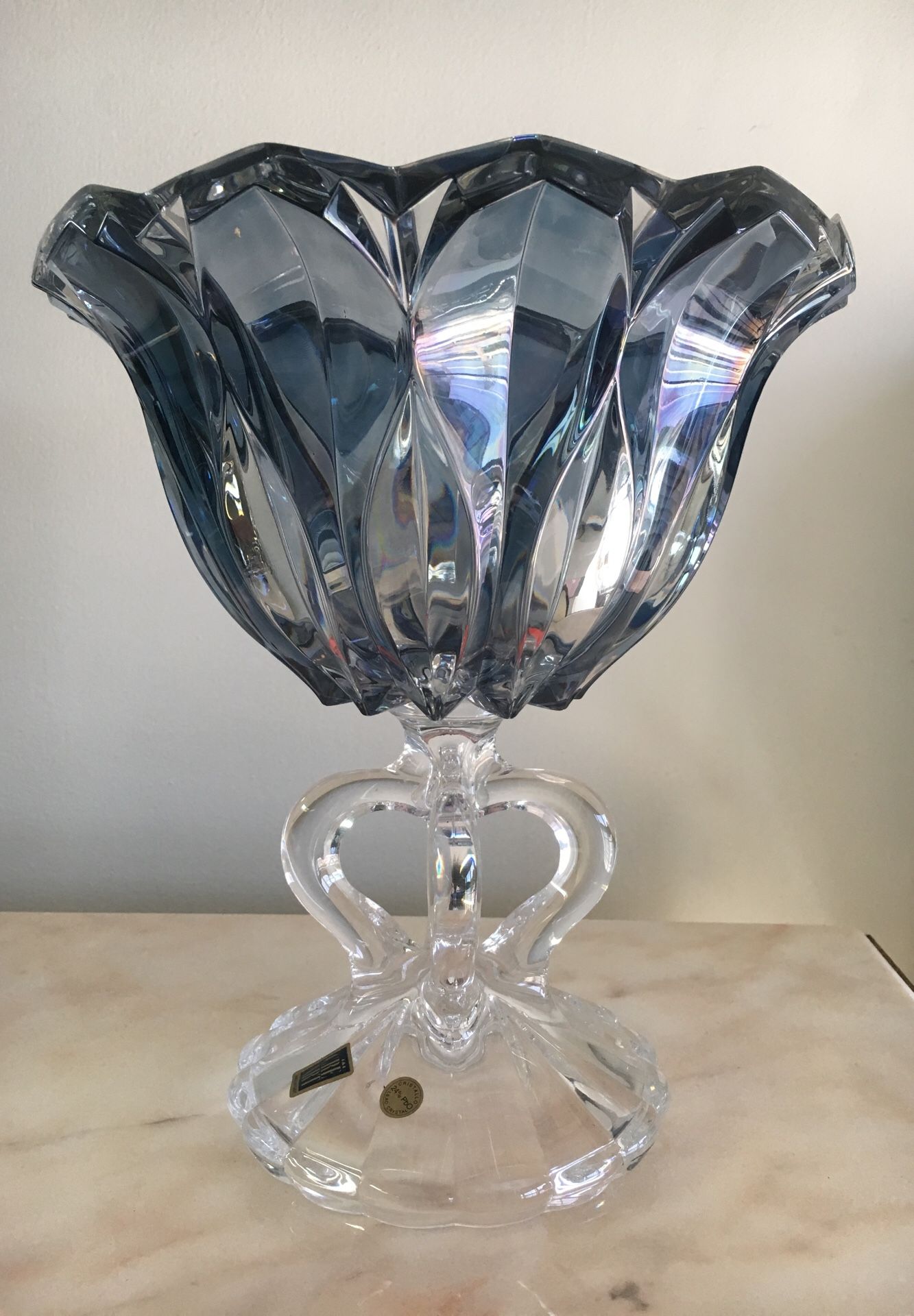 12” h Italian crystal bowl