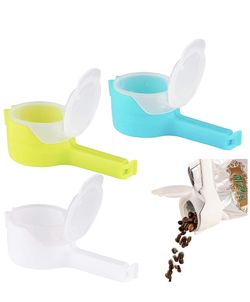 3PCS Food Storage Sealing Clips, Sealing Clip with Pour Spout, Bag Clip for Kitchen Food Storage and Organization
