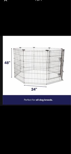 48" Metal Dog Exercise Pen Playpen