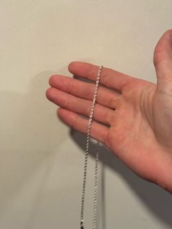 2.5MM Solid Silver Rope Chain