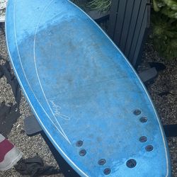 5’10 Softech Something Special Quad Hybrid Soft Top Surfboard