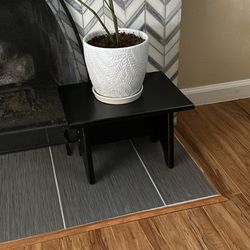 Small Black Footrest, Footstool, Plant Stand