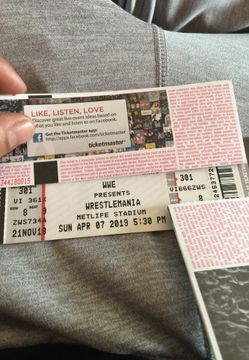 Wwe wrestlemania tickets