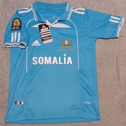 Youth  Size Large Somalia Stitched Football Soccer Jersey New Tags Climacool