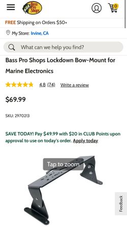 Bass Pro Fish Finder Bow Mount