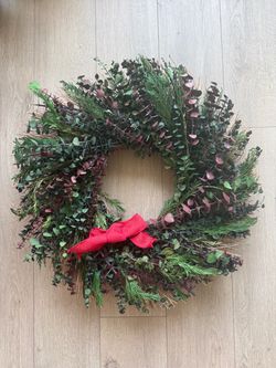 Eucalyptus and Cedar Holiday Wreath