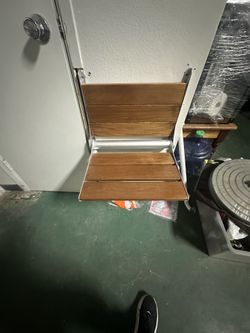 Teak Foldable Bathroom Shower Seat
