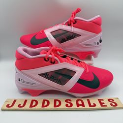 Nike Alpha Menace 4 Pro PE Football Cleats Racer Pink HJ4568-600 Men’s Sizes 