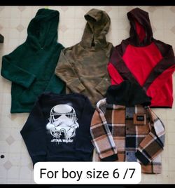 Boy's Size 6/7 Tops Bundle – 5 Pieces