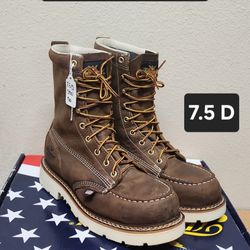 Thorogood Work Boot Size 7.5 D STEEL MOC TOE 