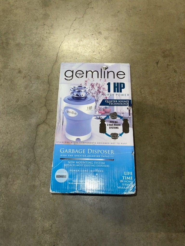 Gemline 1 HP Garbage Disposal