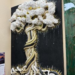 Large textured wall art