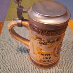 Vintage Beer Stein Made In West Germany Gerste Und Hopfen