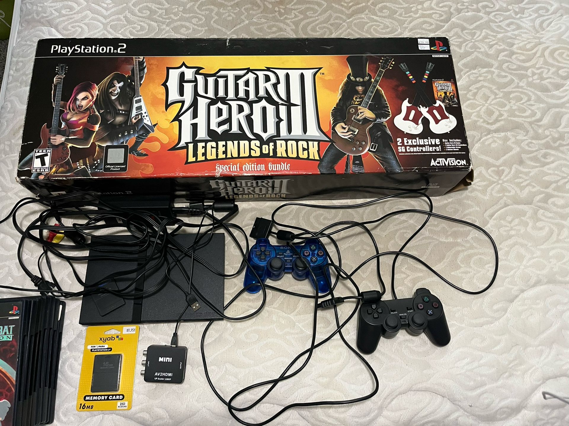 Ps2 Guitar Hero Bundle with extra games