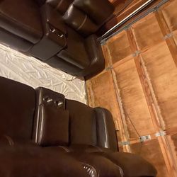 Dual Power Reclining Loveseats 