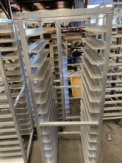Aluminum sheet pan racks