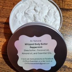 All Natural Whipped Body Butter "Peppermint"